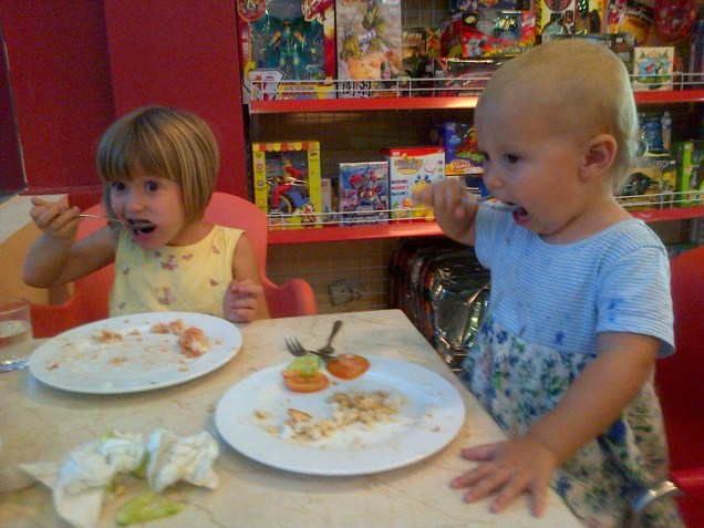 What happens when you utter the words "you can have ice cream for pudding if you finish your rice" to children