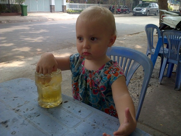 Martha and her iced tea