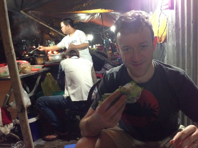 Uncle Cake encounters his first Banh Xeo one hour into the weekend